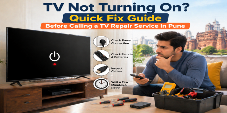 TV Not Turning On? Quick Fix Guide Before Calling a TV Repair in Pune