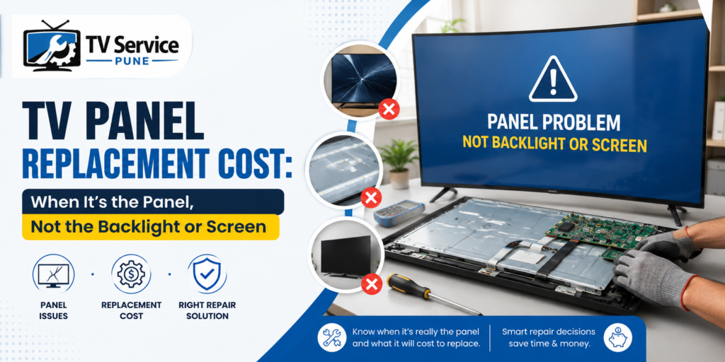 TV Panel Replacement Cost: When It's the Panel, Not the Backlight or Screen