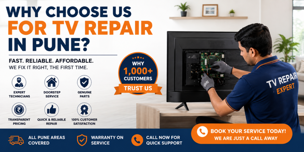 Why Choose Us for TV Repair in Pune Trusted Service